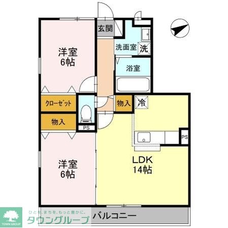 ベルデュール 壱番館の物件間取画像